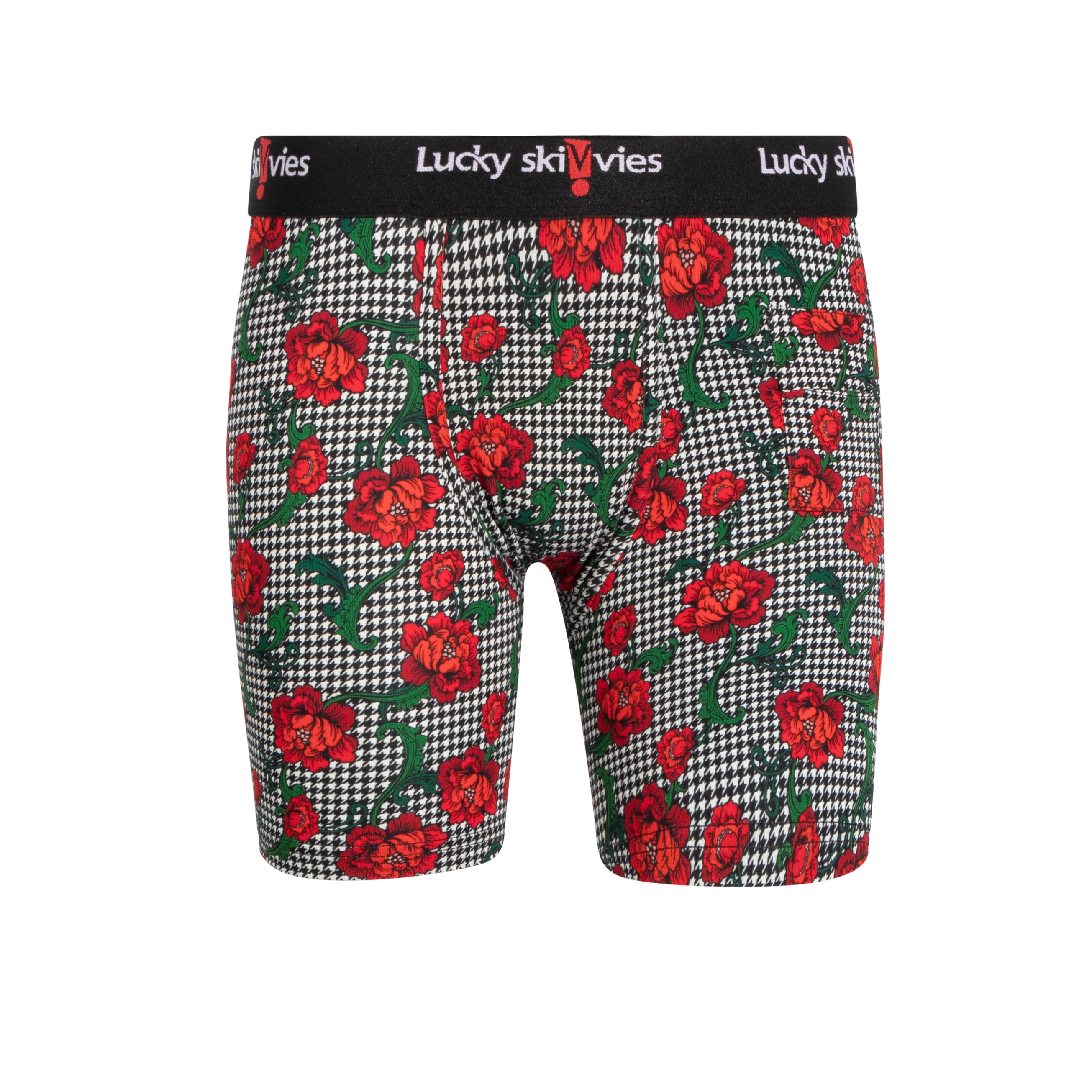 Roses in Harlem (Houndstooth) - Lucky Skivvies