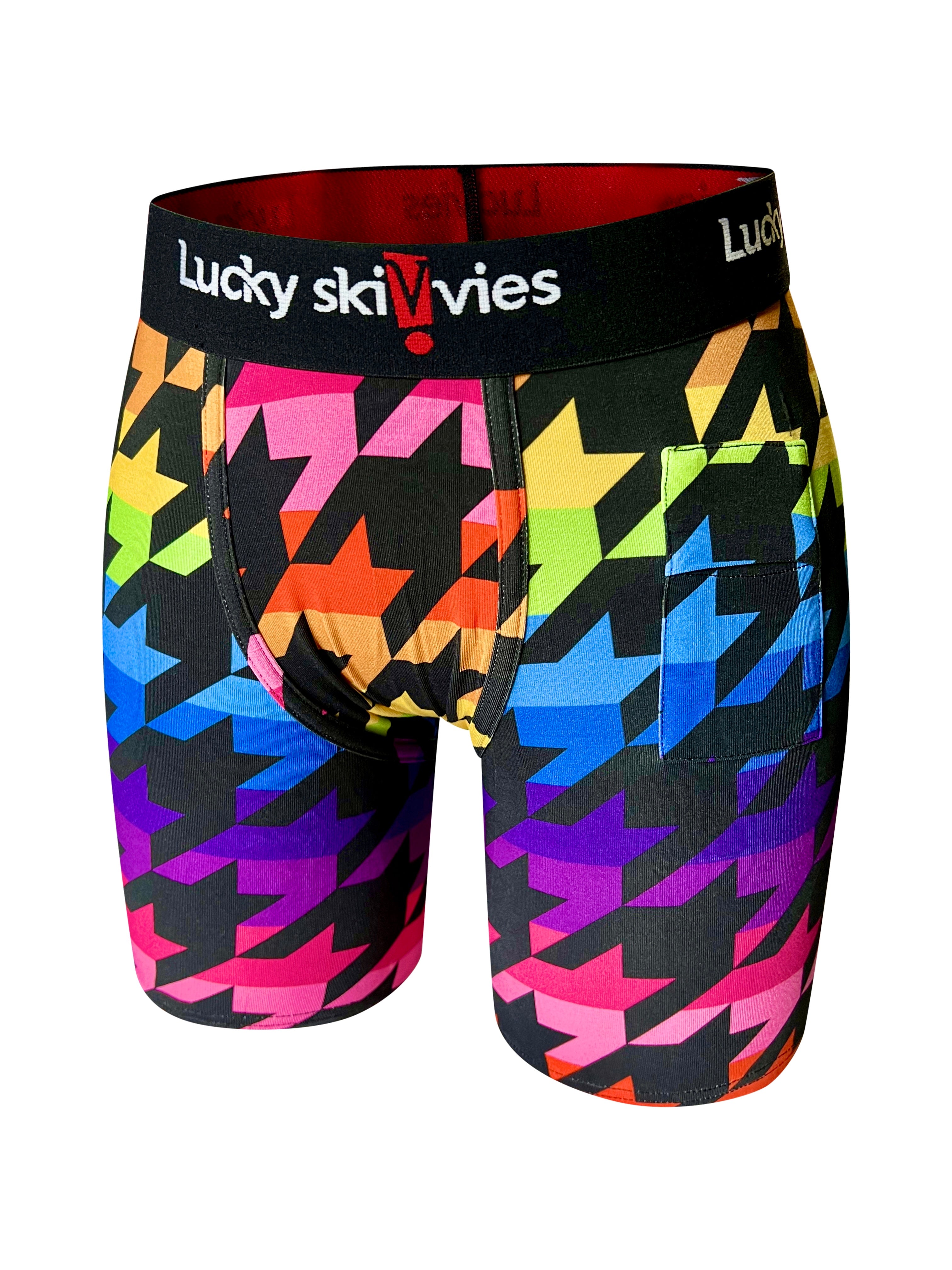 Checkered Smile Gender Neutral Boxer Briefs by Lucky Skivvies – Queer  Collective