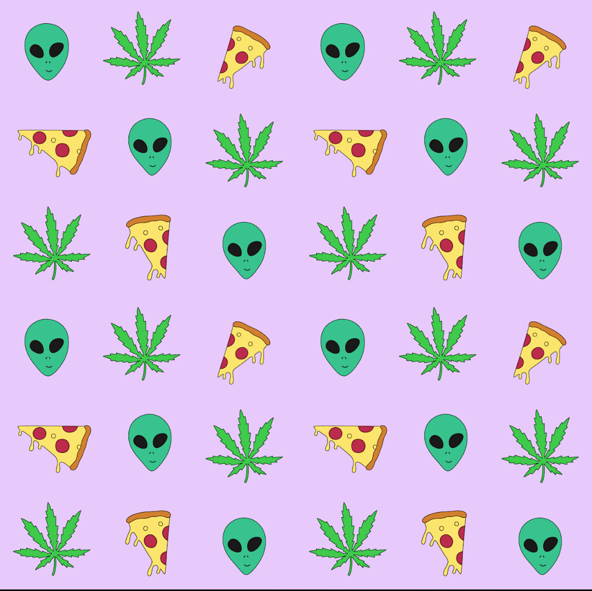 Pre-Order Alien Pizza Ganja (Shipping 01/13/2024) - Lucky Skivvies