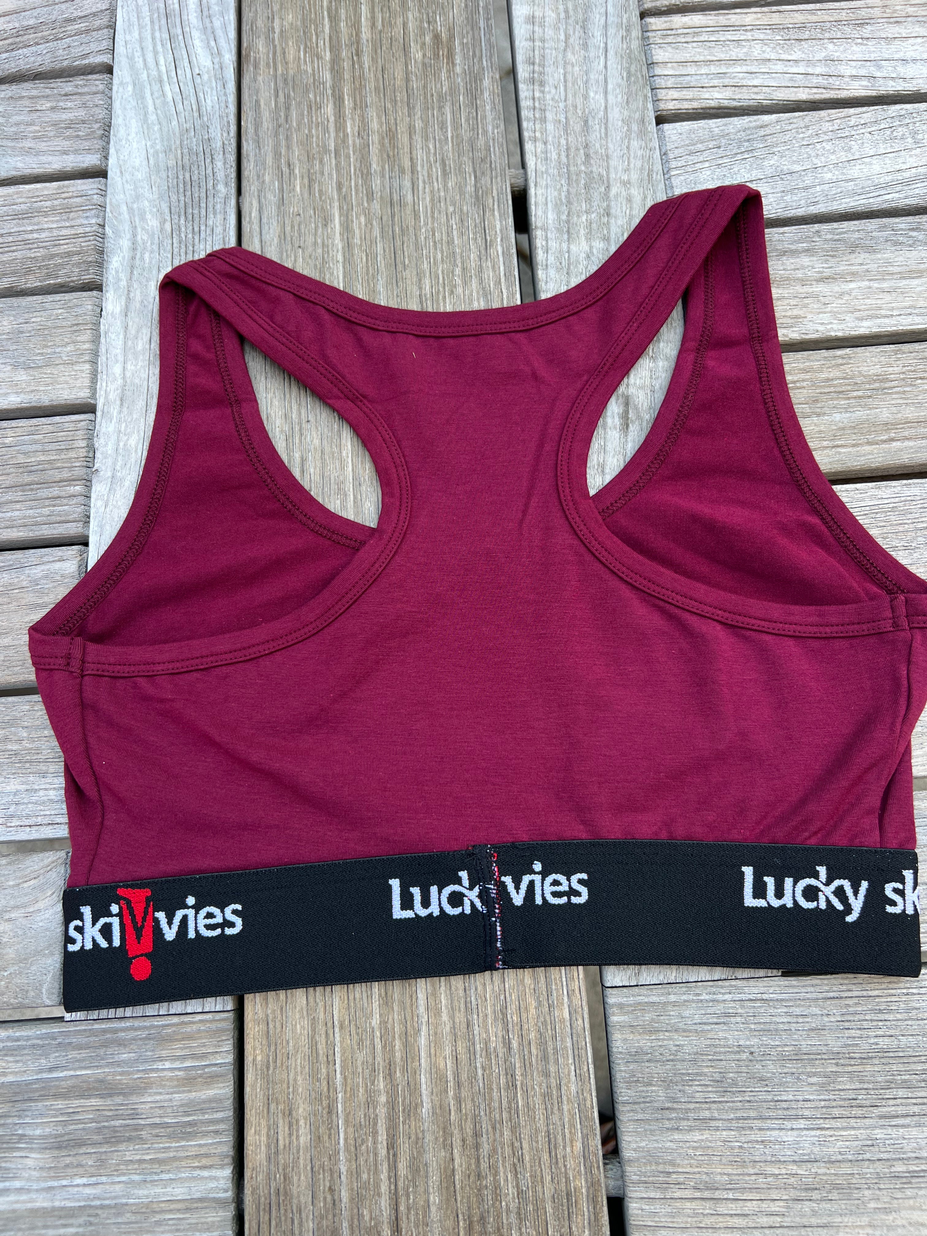 Burgundy Sports Top - Lucky Skivvies