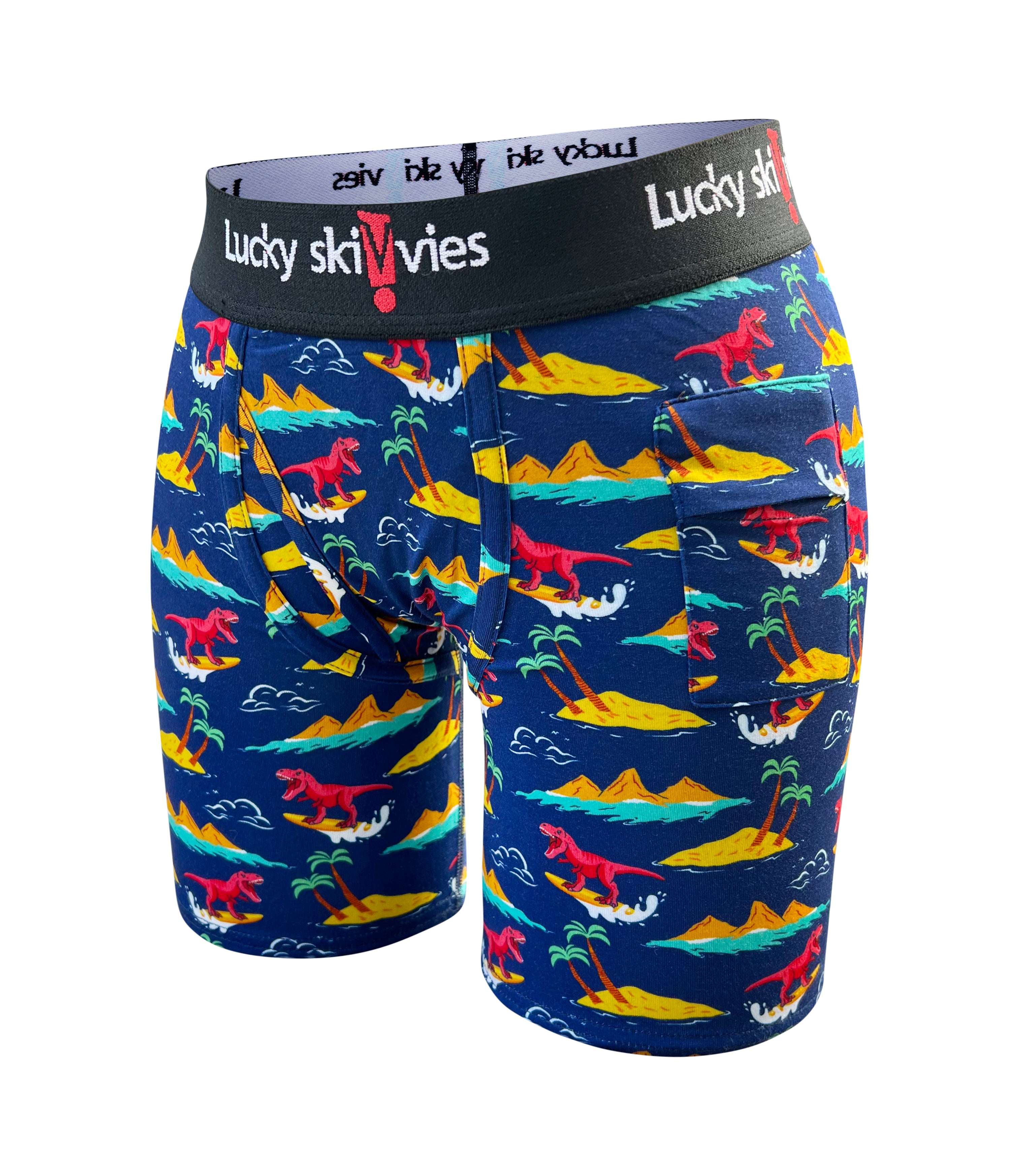 Surfing Dinosaur - Lucky Skivvies
