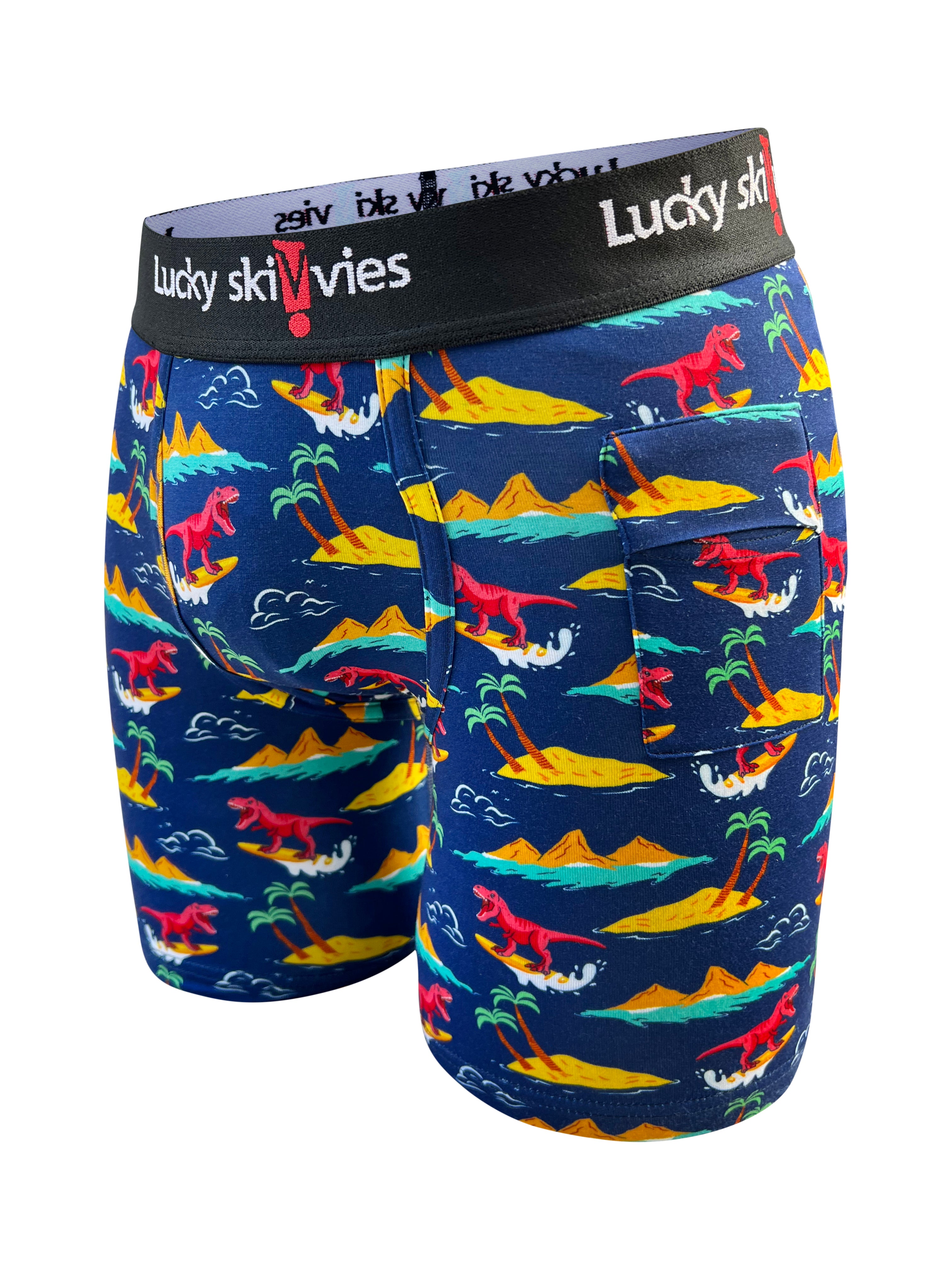 Surfing Dinosaur - Lucky Skivvies