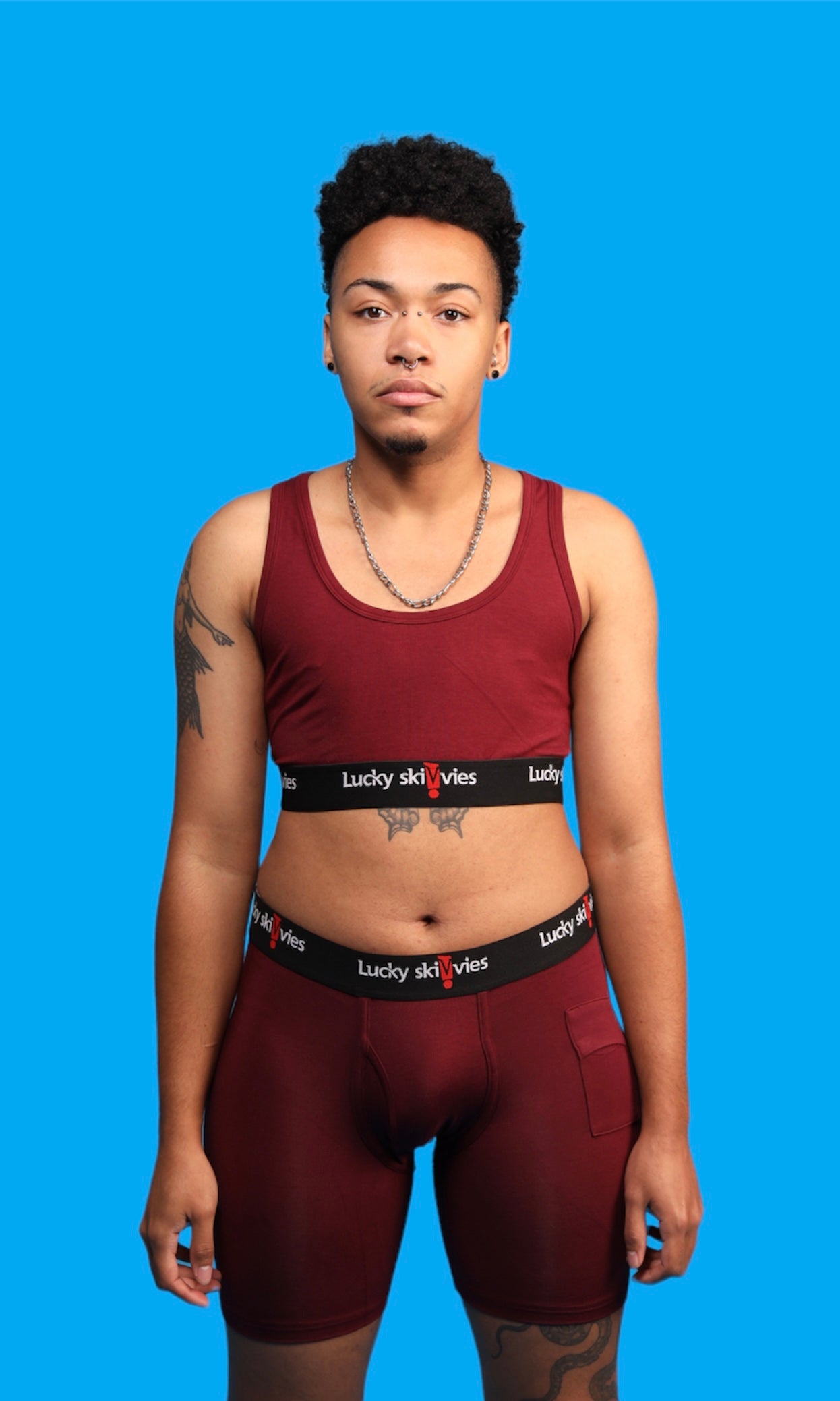 Burgundy Skivvies - Lucky Skivvies