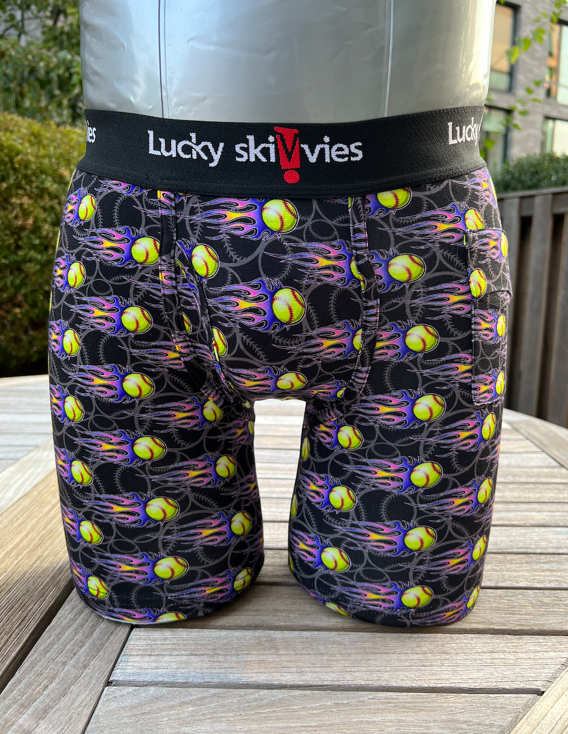 LUCKY SKIVVIES PRIDE HOUNDSTOOTH GENDER NEUTRAL BOXER BRIEFS NEW