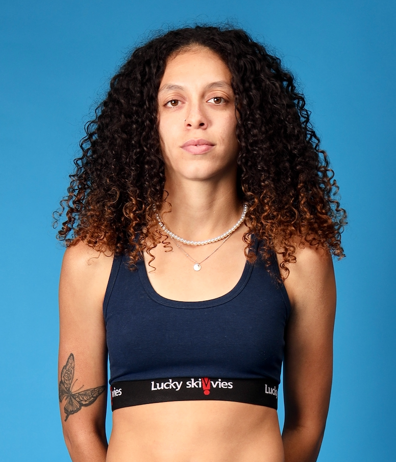 Navy Blue Sports Top - Lucky Skivvies