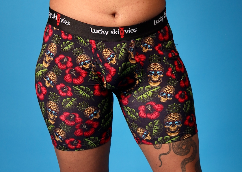 Hawaiian Skull Pineapples - Lucky Skivvies